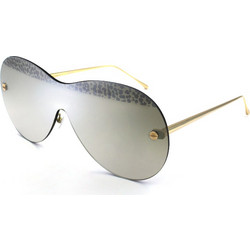 Borbonese BES919 10/15 Γυναικεία Γυαλιά Ηλίου Aviator Μεταλλικά Χρυσά με Γκρι Καθρέπτη Φακό