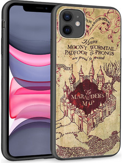Θήκη iPhone 11 Black TPU - Marauders Map