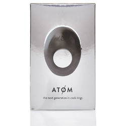 Hot Octopuss Atom Vibrating Penis Ring Ελαστικό Δαχτυλίδι Πέους Σιλικόνης με Δόνηση Μαύρο