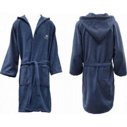 Alpintec Μπουρνούζι Microfiber με Κουκούλα Navy Μπλε BRT06-NV
