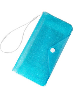 Θήκη Splash Proof Wallet CELLY για Smartphones έως 6.2'' Ανοιχτό Μπλε