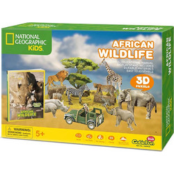 Puzzle CubicFun National Geographic Kids African Wildlife 3D 69 Κομμάτια