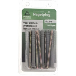 Σετ βύσματα καρφωτά με βίδα 8x80mm 6 τεμ. 002847 Deltafix 23447-3097