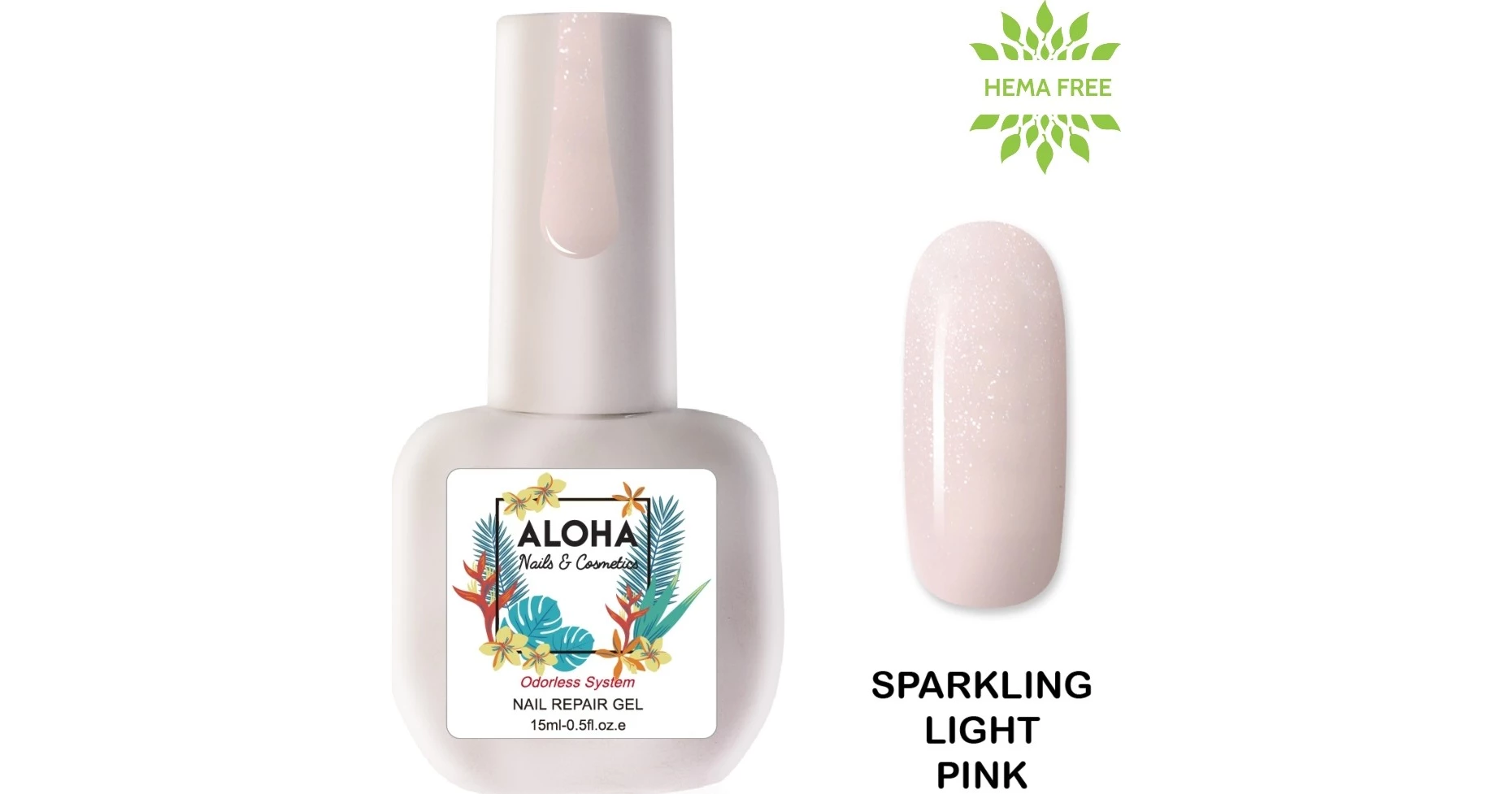 Aloha Nail Repair Gel Sparkling Light Pink Ml Bestprice Gr