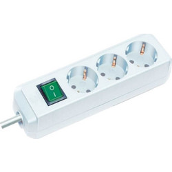 KAL ELECTRONICS Πολύπριζο 3 θέσεων με διακόπτη GB03K 01774