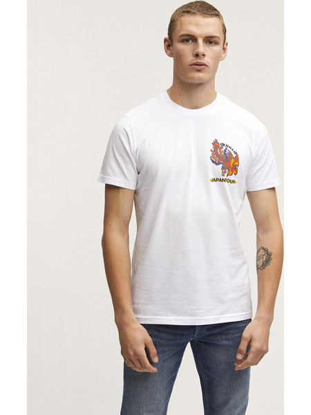 DENHAM M SATORI SLIM T-SHIRT MOJ - 01220152130 WHITE