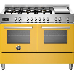 Bertazzoni PRO126G2EGIT Κουζίνα Ηλεκτρική με Εστίες Αερίου 119.5cm