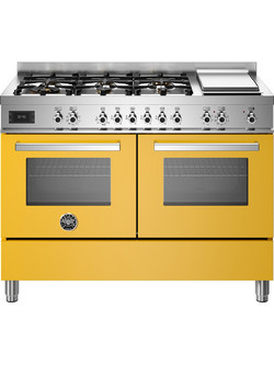 Bertazzoni PRO126G2EGIT Κουζίνα Ηλεκτρική με Εστίες Αερίου 119.5cm