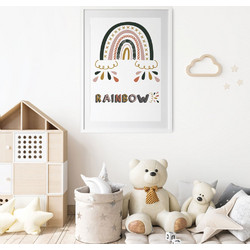 ΠΑΙΔΙΚΗ ΑΦΙΣΑ RAINBOW 48286 (PVC/PLEXIGLASS ΑΣΠΡΗ ΚΟΡΝΙΖΑ ΜΕ ΠΛΑΙΣΙΟ) 30x40cm