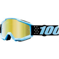 Μάσκα 100% Accuri Taichi Blue Black Gold Mirrored Gold Lens