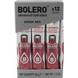 Bolero sticks χυμός σκόνη (12 x 3 γρ.) Κράνμπερι