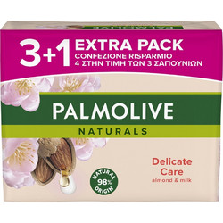 Palmolive Delicate Care Almond & Milk Σαπούνι 4x90gr
