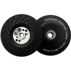FLEXIPADS 11713 ΕΛΑΣΤΙΚΟΣ ΔΙΣΚΟΣ ΤΡΙΒΗΣ ΦΙΜΠΕΡ TURBO ΣΚΛΗΡΟ M14, 115MM (ΜΑΥΡΟ)