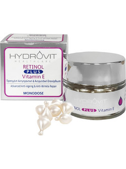 Target Pharma Hydrovit Retinol Plus Monodose Αντιγηραντικό Ενυδατικό Serum Προσώπου με Βιταμίνη C & Ρετινόλη 60s
