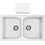 Sanitec Classic 336 Επικαθήμενος Νεροχύτης Γρανίτη Ματ Granite White 86x50cm