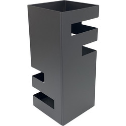Ομπρελοθήκη Μεταλλική 19x45 εκ. 19x45 cm Μαύρη Import Hellas 56