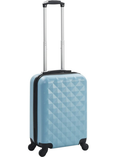 vidaXL 91894 Βαλίτσα Καμπίνας 55x36x22cm με 4 Ρόδες Γαλάζια
