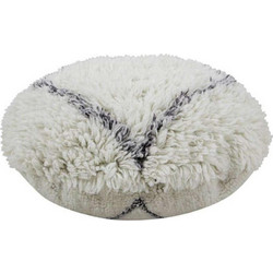 Πουφ Woolable Berber Soul LOR-WO-P-BERB Natural-Charcoal 20Χ70Cm Lorena Canals Μαλλί