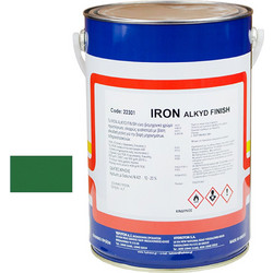 Hydroton Iron Alkyd Finish Βερνικόχρωμα Μετάλλου Πράσινο Ral-6001 Gloss 4lt