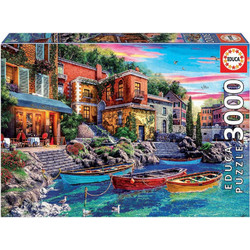 Puzzle Educa Sunset In Como 3000 Κομμάτια