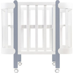 Ingvart Anti-Reflux Nika Γκρι Κούνια για Στρώμα 60x120cm Λευκή