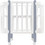 Ingvart Anti-Reflux Nika Γκρι Κούνια για Στρώμα 60x120cm Λευκή