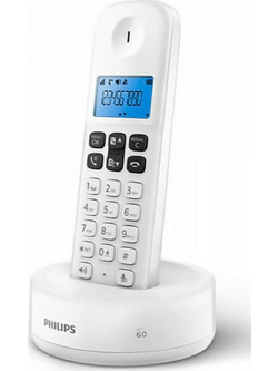 Philips D1611W Ασύρματο Τηλέφωνο με Ανοιχτή Ακρόαση Λευκό