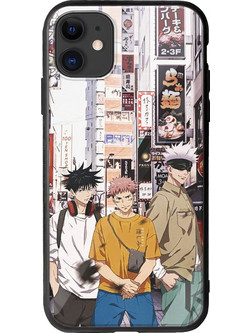 Θήκη Jujutsu Kaisen iPhone 11 Groove TPU (Tempered Glass και TPU)