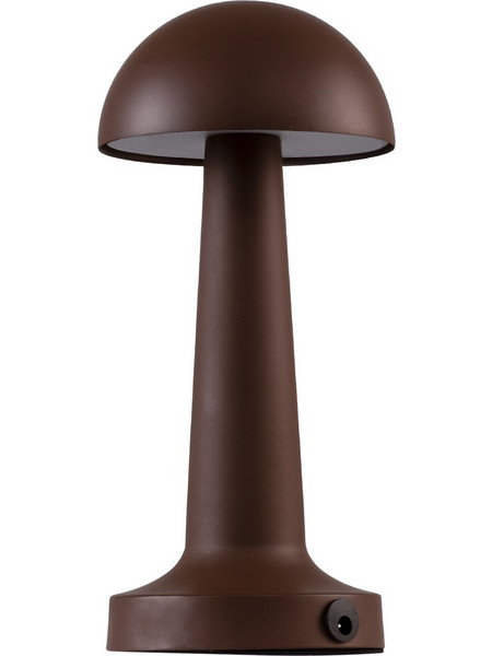 Globostar Coco 76513 Πορτατίφ Αφής LED με Μπαταρία Καφέ Φ10xΥ22cm