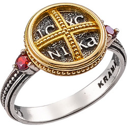 Δαχτυλίδι Anastasios Creations ασήμι 925 με κωνσταντινάτο FD466