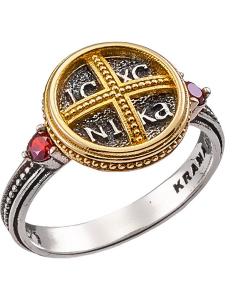 Δαχτυλίδι Anastasios Creations ασήμι 925 με κωνσταντινάτο FD466