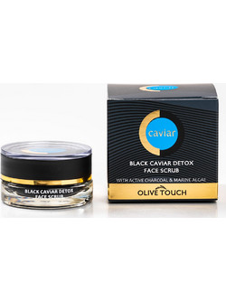 Olive Touch Black Caviar Detox Χημικό Ενυδατικό Scrub Προσώπου 15ml