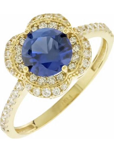Million Diamonds Γυναικείο Δαχτυλίδι έτα από Χρυσό 14K με Ζιργκόν RZ15903
