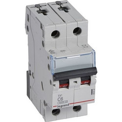 Legrand Αυτόματη Ασφάλεια 25A Διπολική 6kA Τύπου C TX3 403531