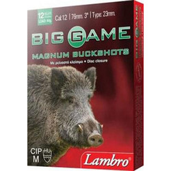 Lambro Big Game Φυσίγγια Δράμια 12Cal 76mm 12βολα 44gr 10τμχ