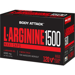 Body Attack L-Arginine 1500 120 Κάψουλες