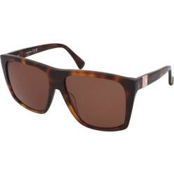 Max Mara MM0021 52E Γυναικεία Γυαλιά Ηλίου Τετράγωνα Κοκάλινα Καφέ με Καφέ Polarized Φακό