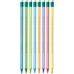 Bic Evolution Stripes Μολύβι HB με Γόμα (Διάφορα Χρώματα)