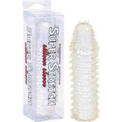 Seven Creations Super Stretch Silicone Sleeve Κάλυμμα Επιμήκυνσης Πέους Clear
