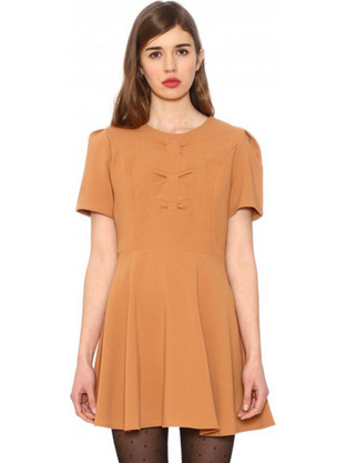 Pepaloves Julia Mini Καθημερινό Φόρεμα Ταμπά 107623