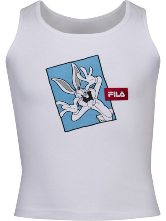 Fila Lauterbach Παιδικό T-Shirt Αμάνικο Λευκό FAK0039-10001