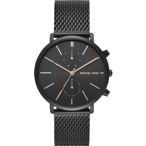 Michael Kors Jaryn Ανδρικό Ρολόι Χρονογράφος με Μαύρο Μεταλλικό Μπρασελέ MK8504 Michael Kors Jaryn Ανδρικό Ρολόι Χρονογράφος με Μαύρο Μεταλλικό Μπρασελέ MK8504