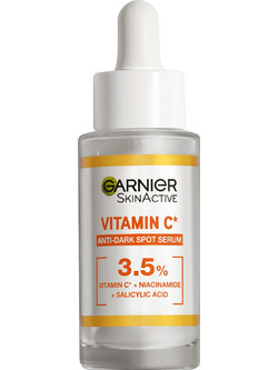 Garnier SkinActive Vitamin C Glow Boost Day Serum Προσώπου για Πανάδες Ανάπλαση & Λάμψη με Βιταμίνη C 30ml