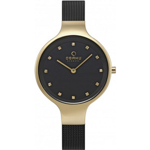 Obaku Sky Γυναικείο Ρολόι με Μαύρο Μεταλλικό Μπρασελέ V173LXGBMB Obaku Sky Γυναικείο Ρολόι με Μαύρο Μεταλλικό Μπρασελέ V173LXGBMB