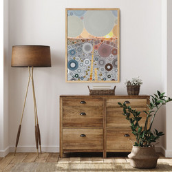 ΑΦΙΣΑ WALL-DESIGN CIRCULAR PERSPECTIVE 49507 (PVC/PLEXIGLASS ΧΡΩΜΑ ΦΥΣΙΚΟΥ ΞΥΛΟΥ) 30x40cm
