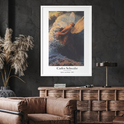 ΑΦΙΣΑ WALL-DESIGN SPLEEN ET IDEAL-CARLOS SCHWABE 49514 (PVC/PLEXIGLASS ΑΣΠΡΗ ΚΟΡΝΙΖΑ) 40x60cm
