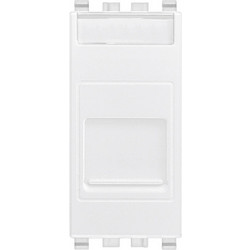 Αντάπτορας RJ45 Keystone και Θύρα Προστασίας Λευκό Eikon