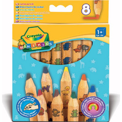 Crayola Mini Kids Maxi Ξυλομπογιές Σετ 8τμχ