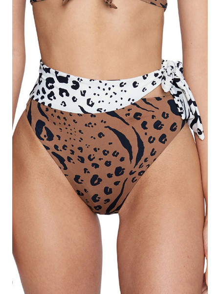 Hurley Bikini Brazil Animal Print Καφέ HB1145D-210