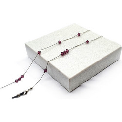 Αλυσίδα γυαλιών-μάσκας SWAROVSKI 14 Πέτρες Μωβ